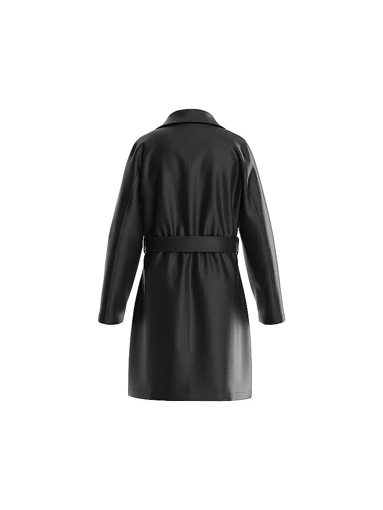 GUESS | Mädchen Trenchcoat in Lederoptik  | schwarz