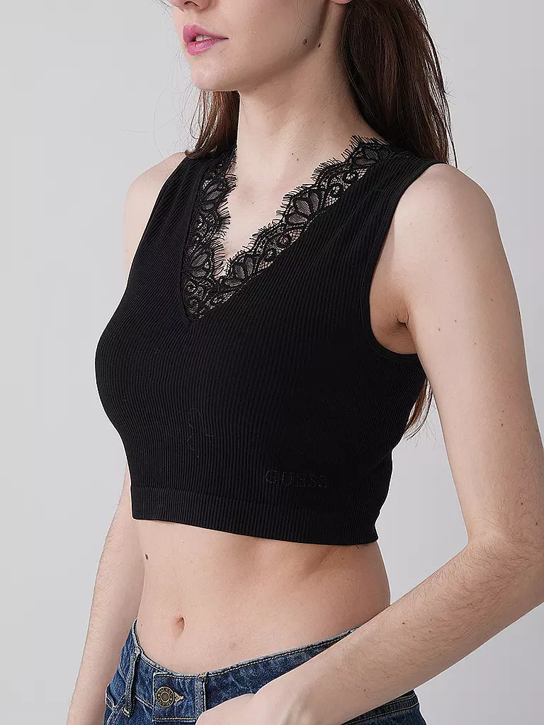 GUESS | Top RAQUEL LACE | schwarz