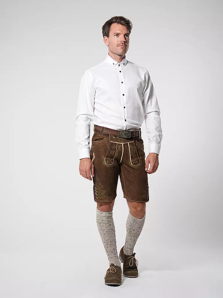 GWEIH & SILK | Trachten Lederhose Vitus | camel