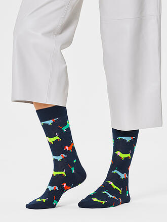 HAPPY SOCKS | Damen Socken 36-40 PUPPY LOVE navy