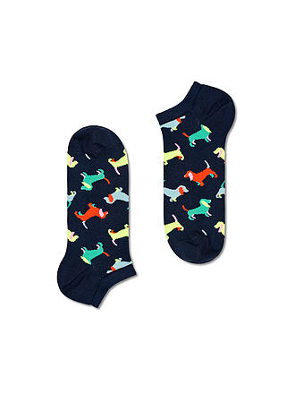 HAPPY SOCKS | Damen Sneaker Socken 36-40 PUPPY LOVE navy