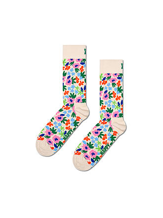 HAPPY SOCKS | Damen Socken FLOWER 36-40 white