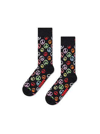 HAPPY SOCKS | Damen Socken PEACE 36-40 black