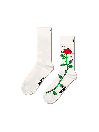 HAPPY SOCKS | Damen Socken ROSE 36-40 white