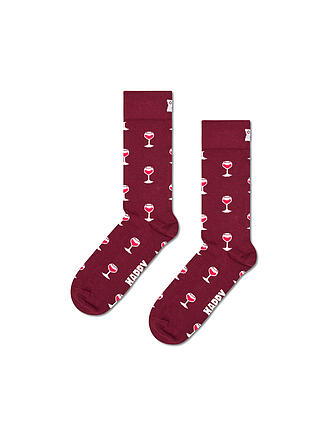 HAPPY SOCKS | Herren Socken GLASS OF WINE  41-46 dark red