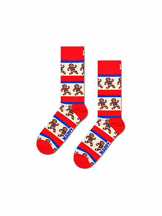 HAPPY SOCKS | Damen Socken GINGERBREAD Gr. 36 - 40 red