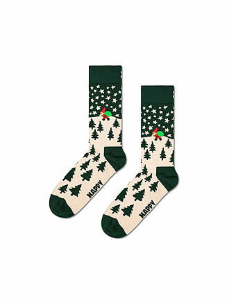 HAPPY SOCKS | Damen Socken SANTA Gr. 36 - 40 dark green