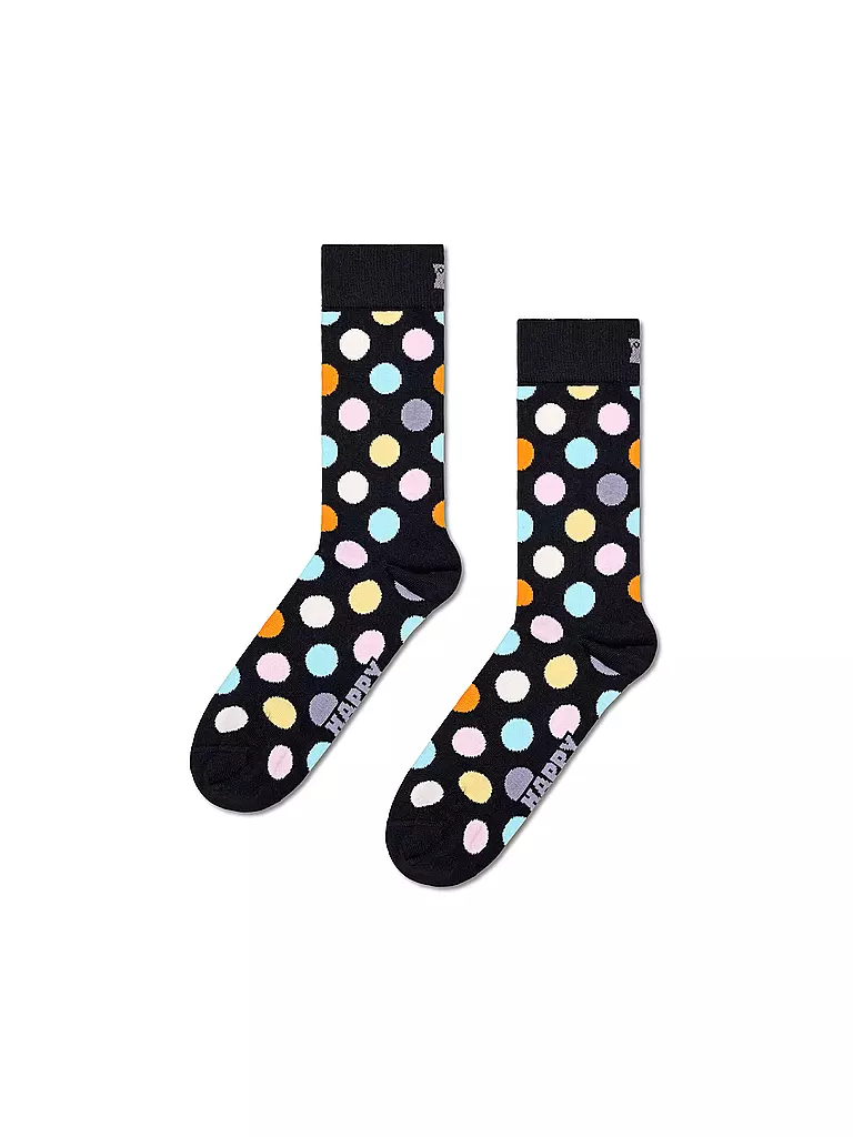 HAPPY SOCKS | Damen Socken BIG DOT  36-40 black multi | schwarz