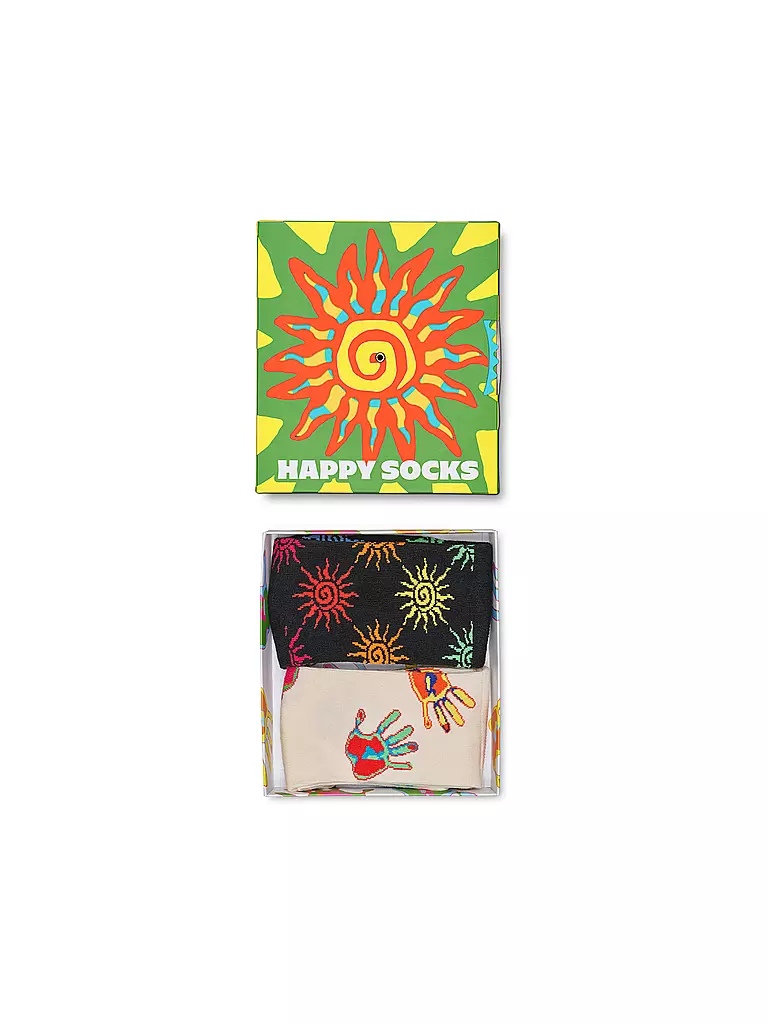 HAPPY SOCKS | Damen Socken Geschenkbox SUMMER SWIRL 2er Pkg. 36-40 green | grün