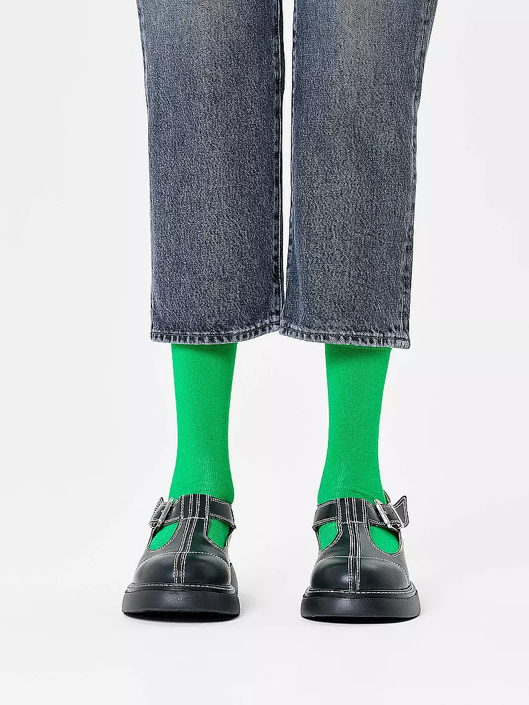 HAPPY SOCKS | Damen Socken SOLID SOCK Gr. 36 - 40 green | grün