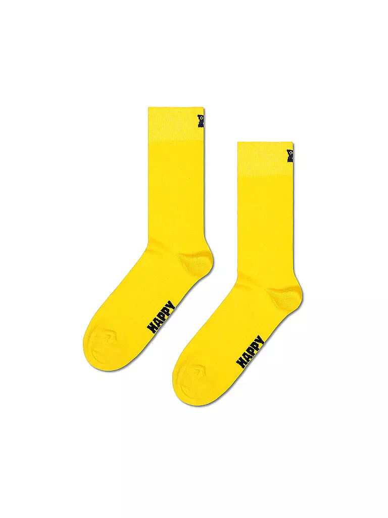 HAPPY SOCKS | Damen Socken SOLID SOCK Gr. 36 - 40 yellow | gelb