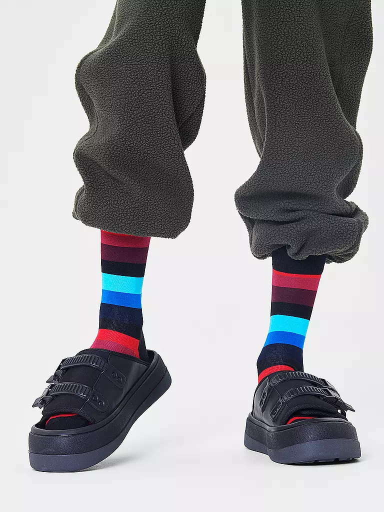 HAPPY SOCKS | Herren Socken STRIPE 41-46 black | bunt