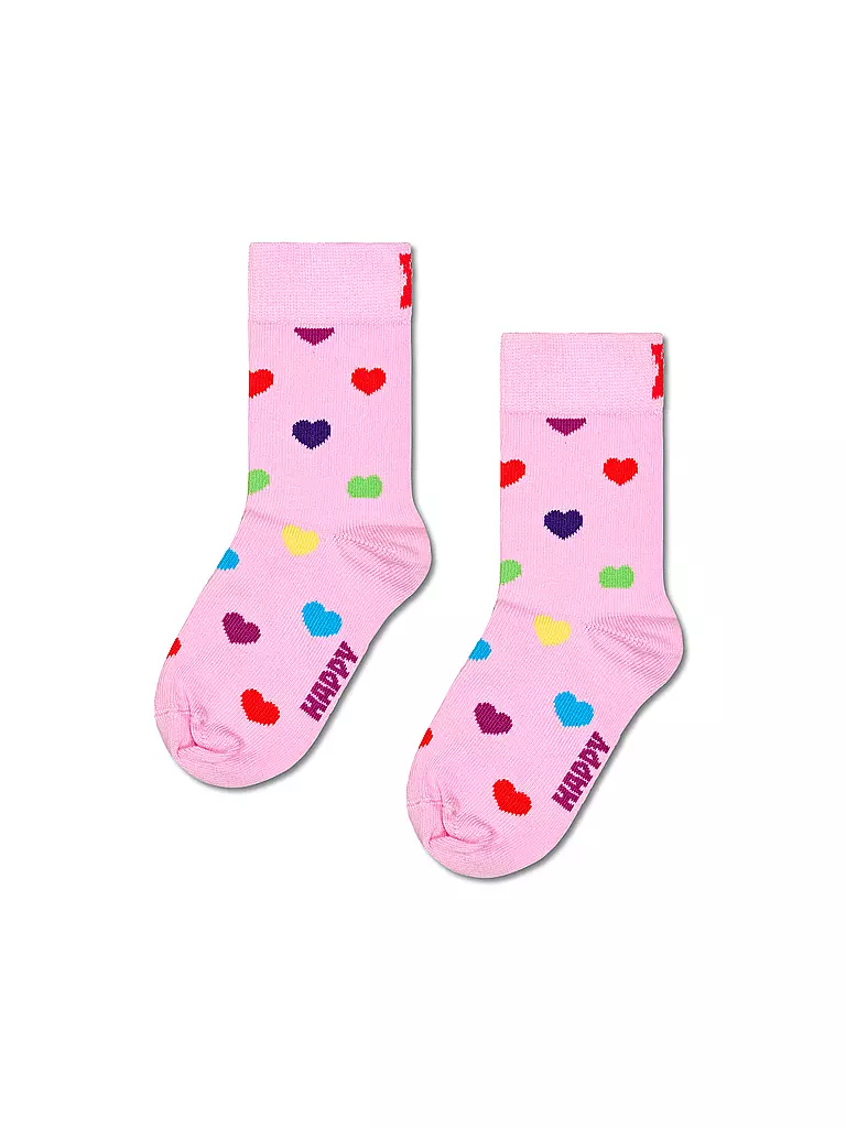 HAPPY SOCKS | Mädchen Socken HEART SOCK light pink | rosa