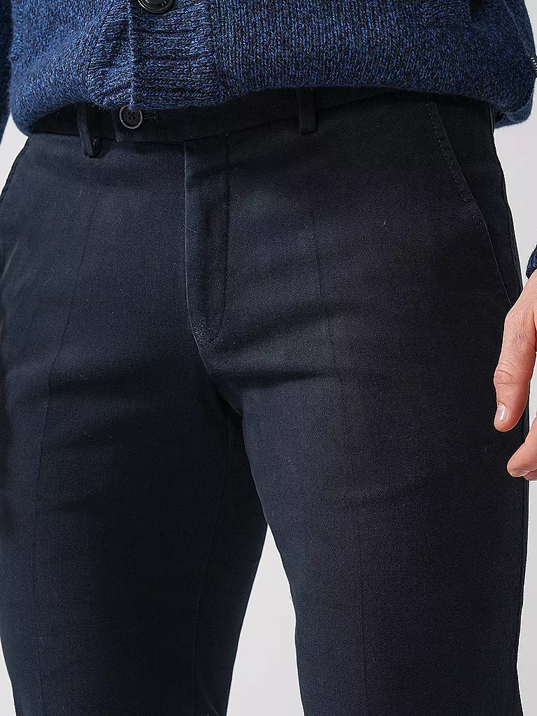 HILTL | Chino TRENTO Slim Fit | blau