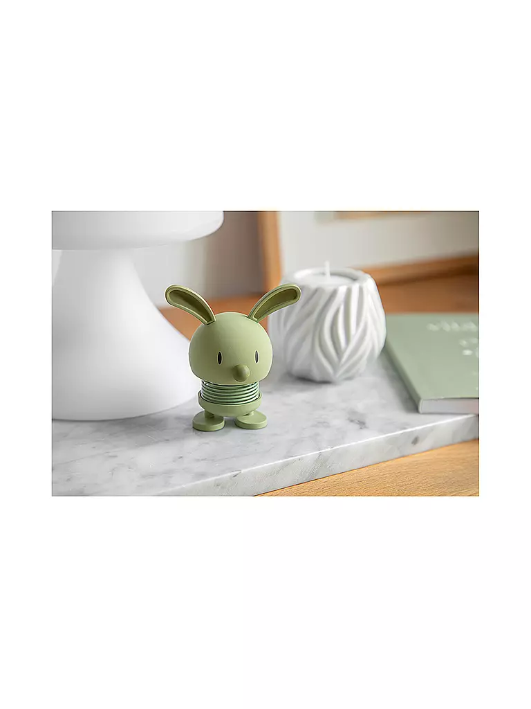 HOPTIMIST | Dekofigur Soft Bunny 9cm Olive | olive