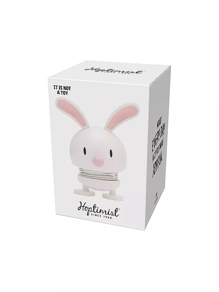 HOPTIMIST | Dekofigur Soft Bunny 9cm White | olive