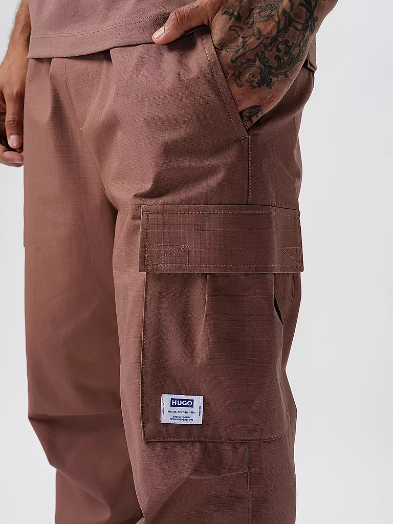 HUGO | Cargohose GADIC | braun