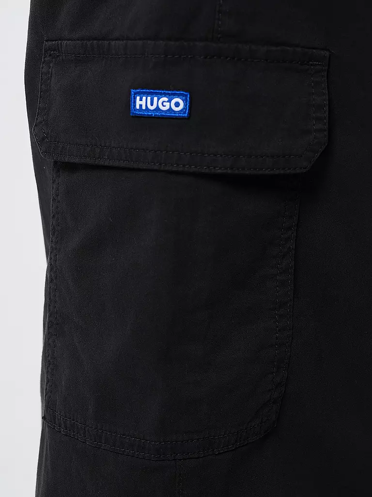 HUGO | Cargohose Relaxed Fit HISUNE-1-D_B | schwarz