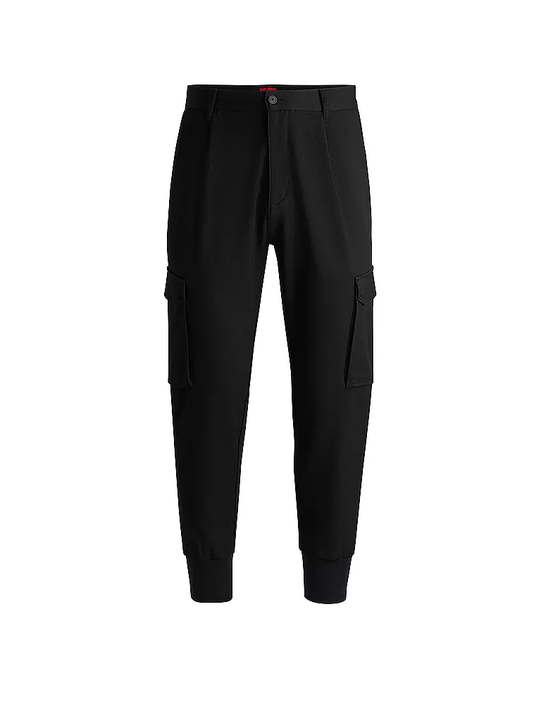 HUGO | Cargohose Slim Fit GLAVIN241 | schwarz