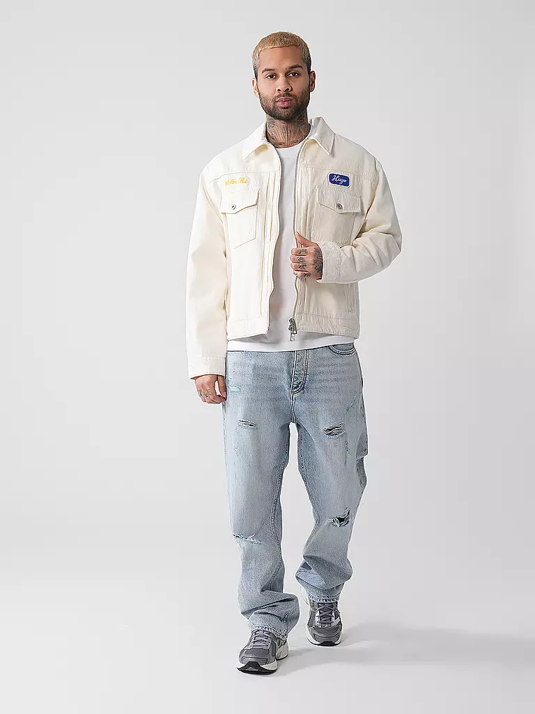 HUGO | Jeansjacke BEDRO | creme