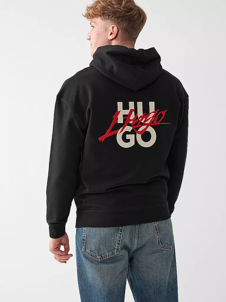 HUGO | Kapuzensweater - Hoodie  | schwarz