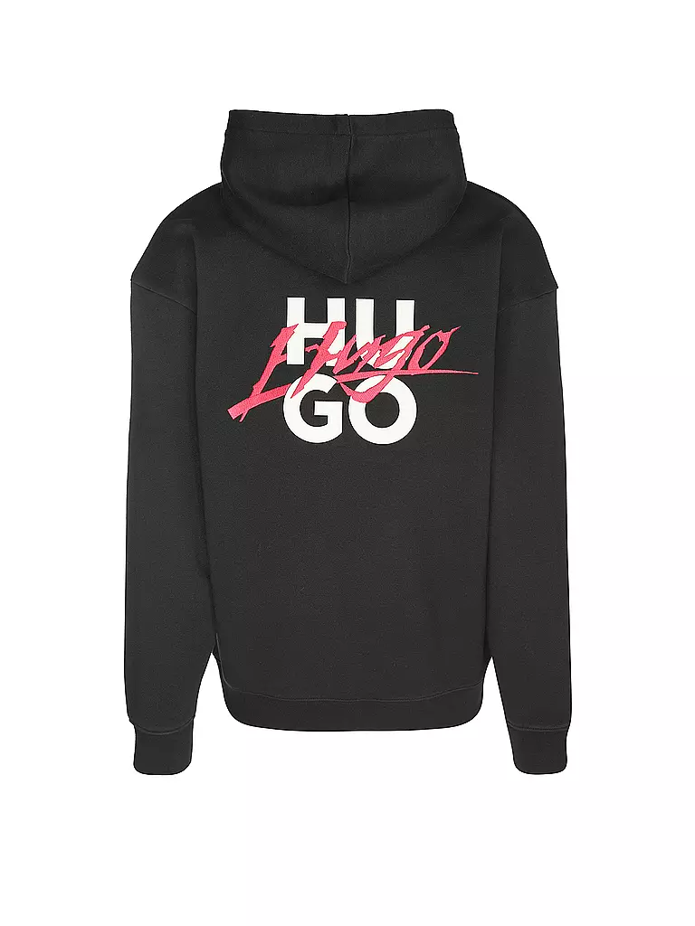 HUGO | Kapuzensweater - Hoodie  | schwarz