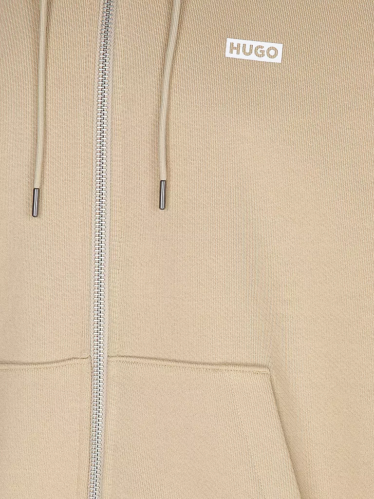 HUGO | Kapuzensweatjacke NARDIMEZ | beige