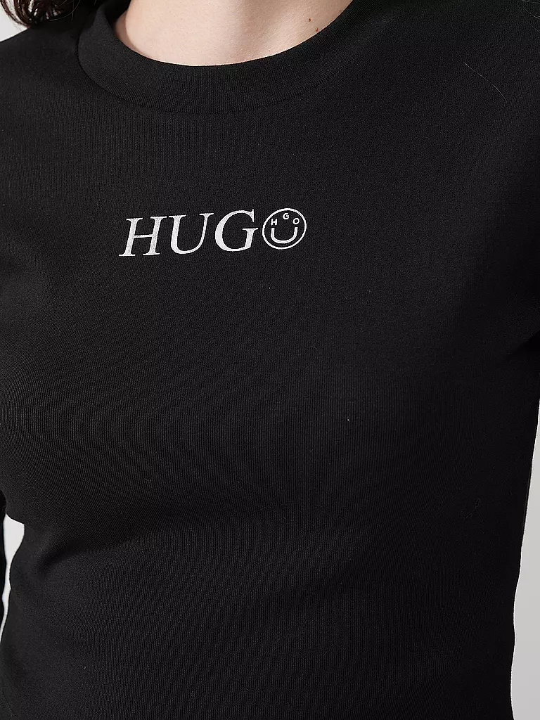 HUGO | Langarmshirt DELLA_B | weiss