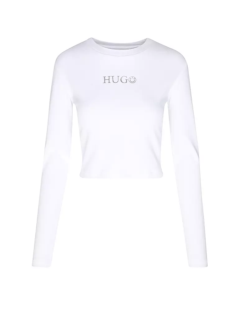 HUGO | Langarmshirt DELLA_B | weiss