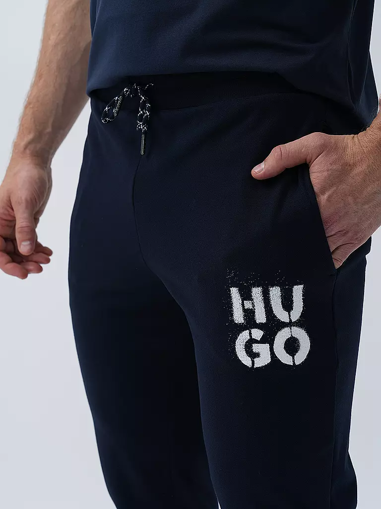 HUGO | Loungewear Hose  | blau