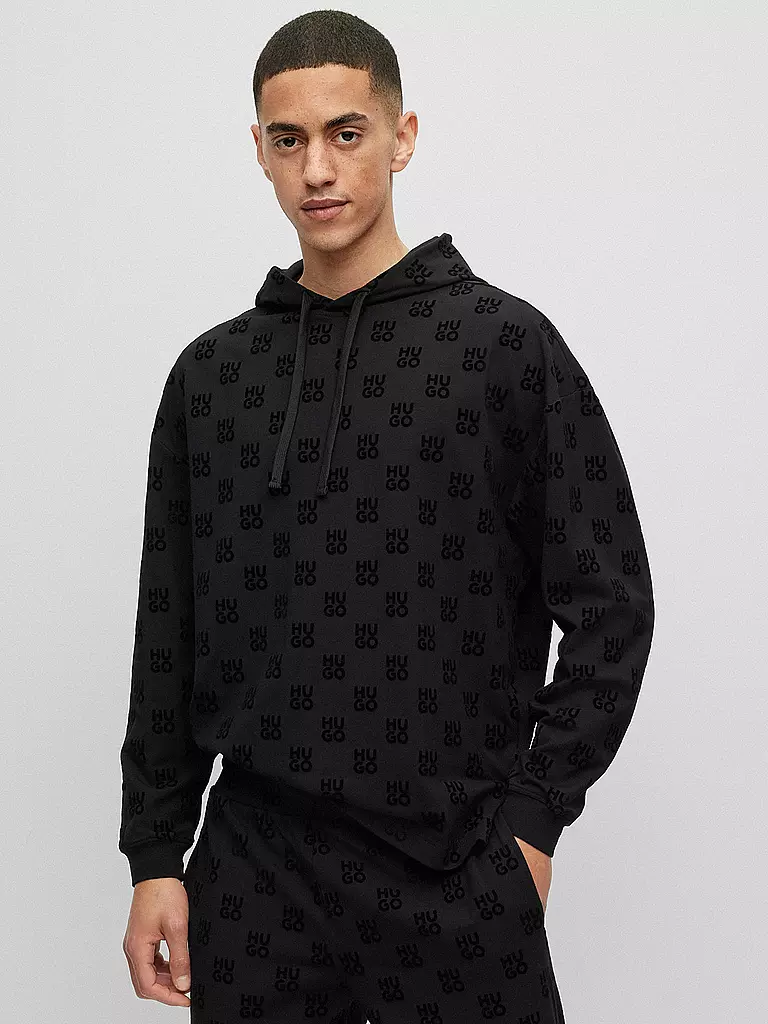 HUGO | Loungewear Kapuzensweater - Hoodie | schwarz