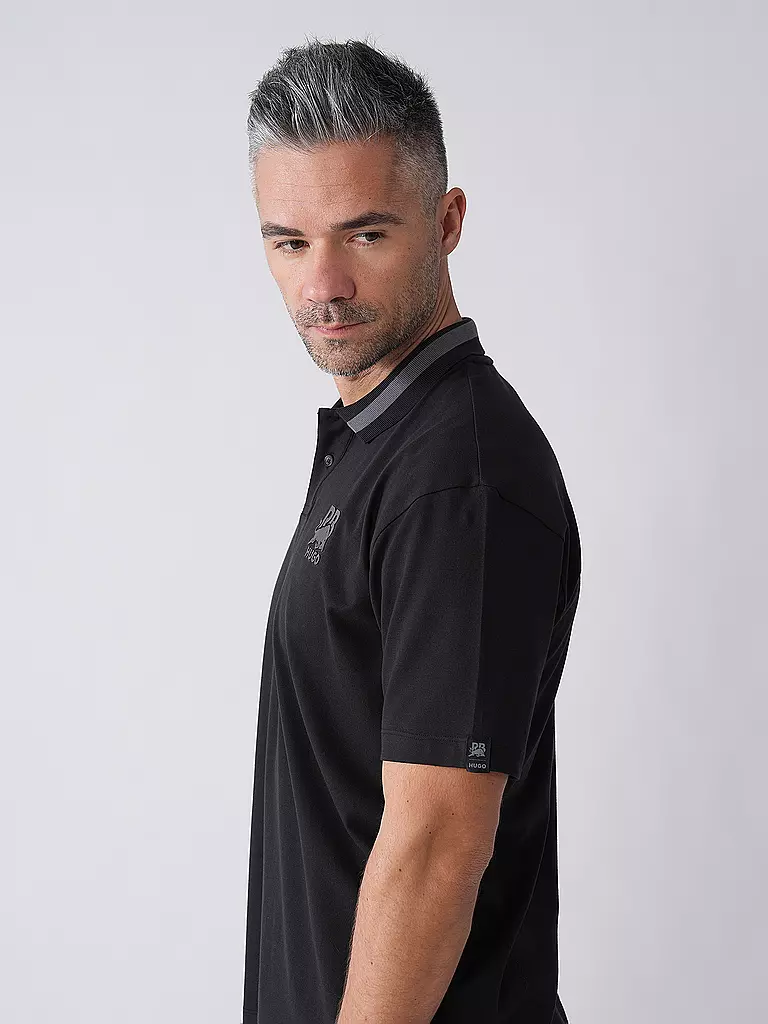 HUGO | Poloshirt HUGO x RB | schwarz