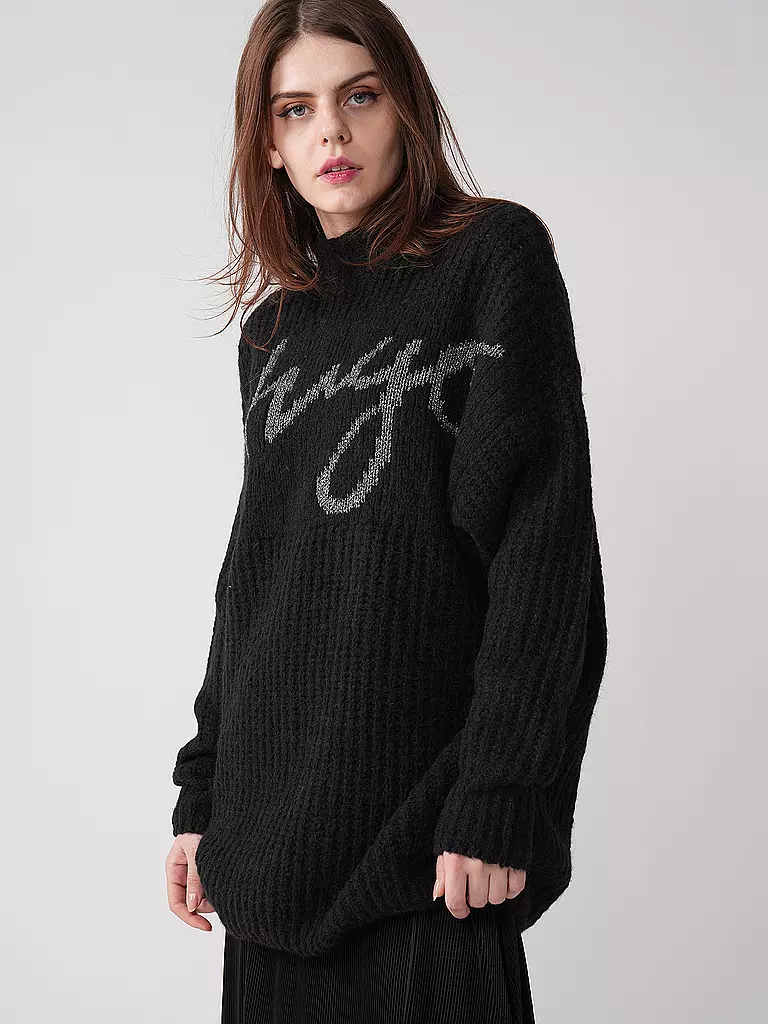 HUGO | Pullover SLOGUESSY | schwarz