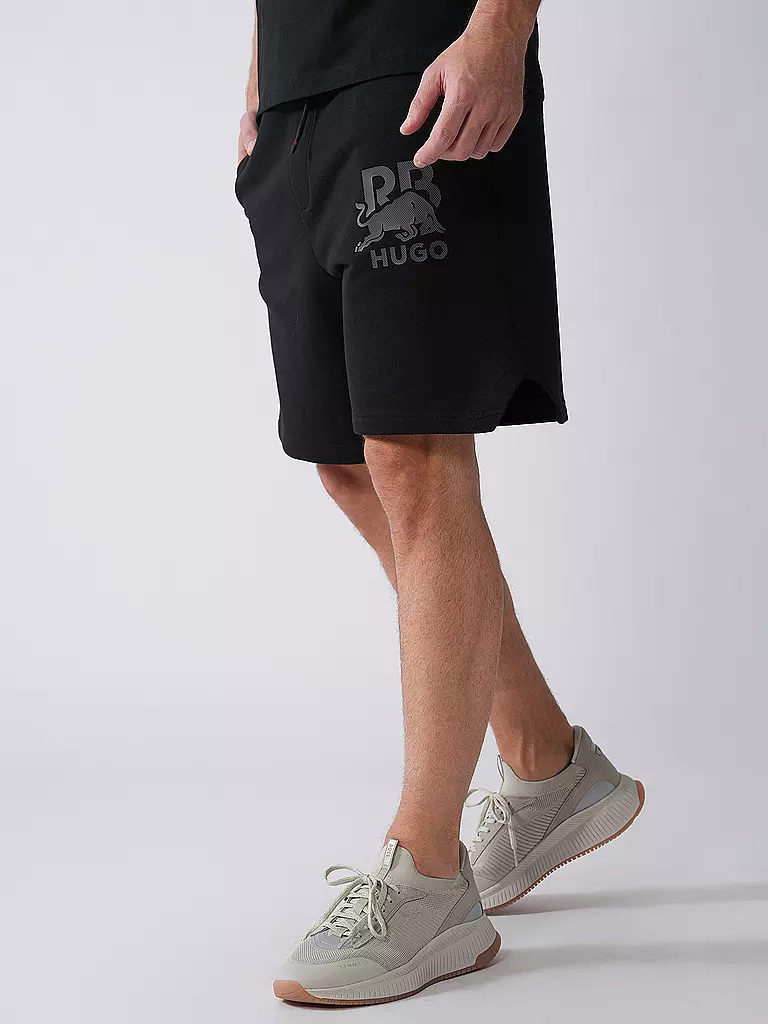 HUGO | Shorts HUGO x RB | schwarz