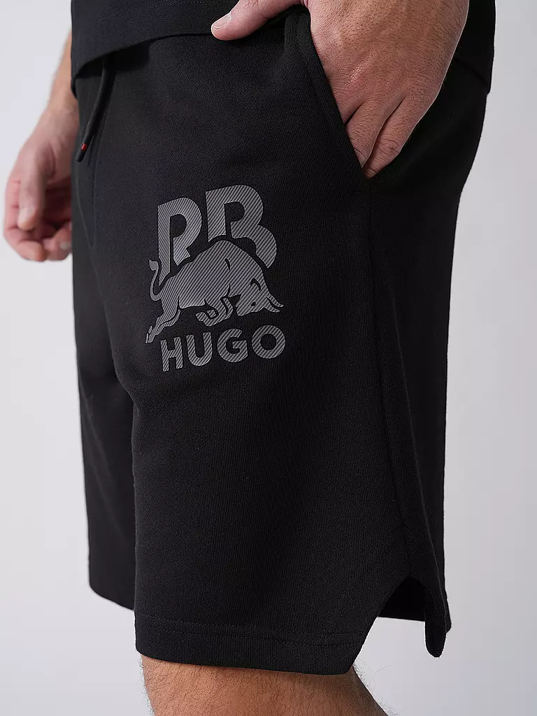 HUGO | Shorts HUGO x RB | schwarz