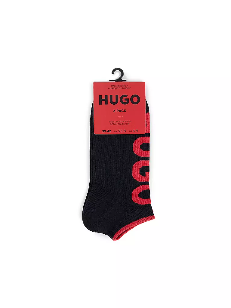 HUGO | Socken 2er Pkg black | weiss