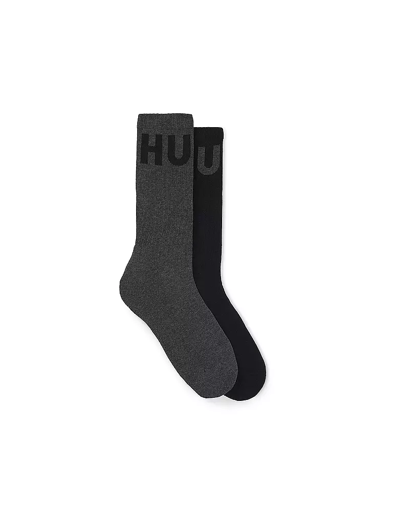 HUGO | Socken 2er Pkg. medium grey | grau