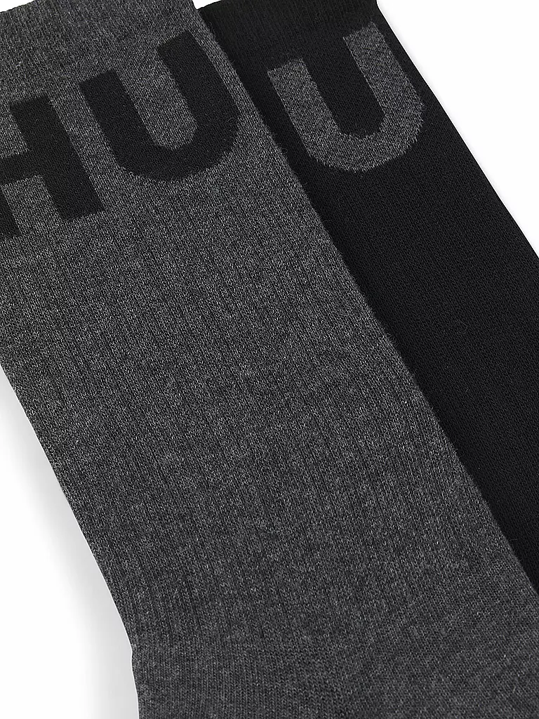 HUGO | Socken 2er Pkg. medium grey | grau