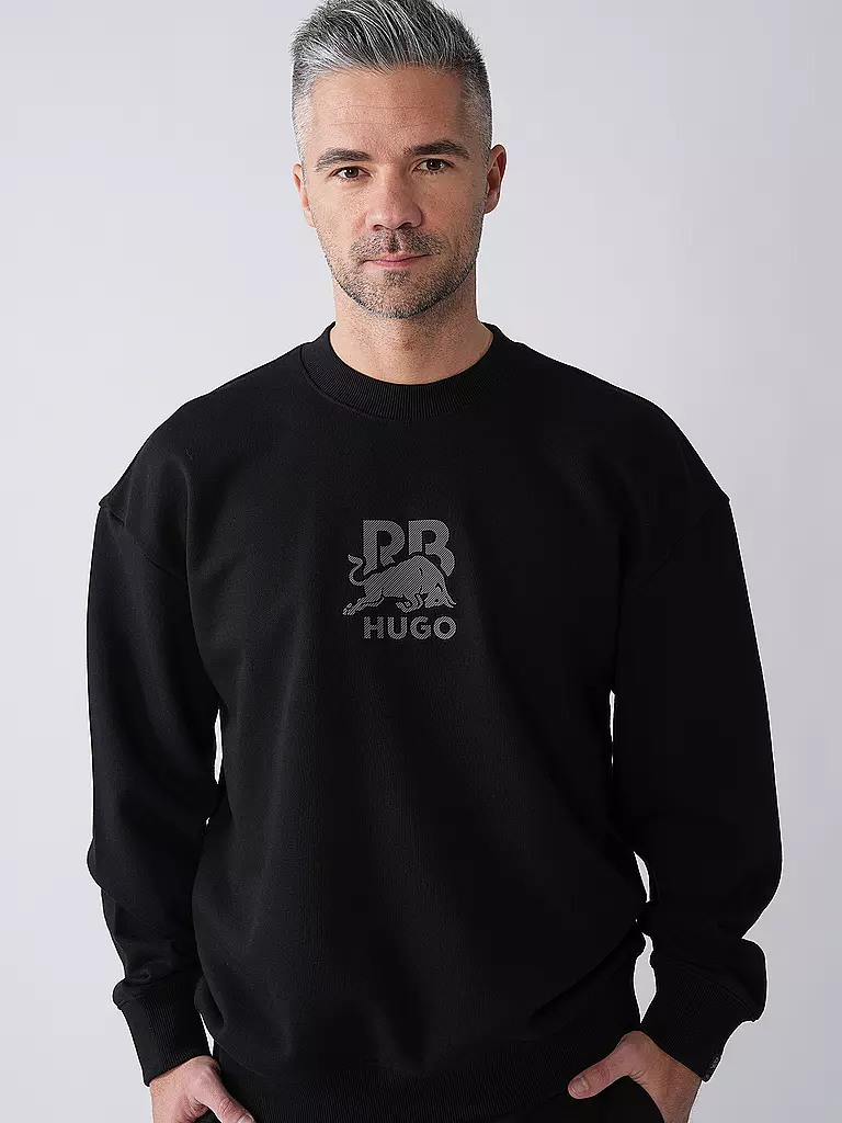 HUGO | Sweater HUGO x RB | schwarz