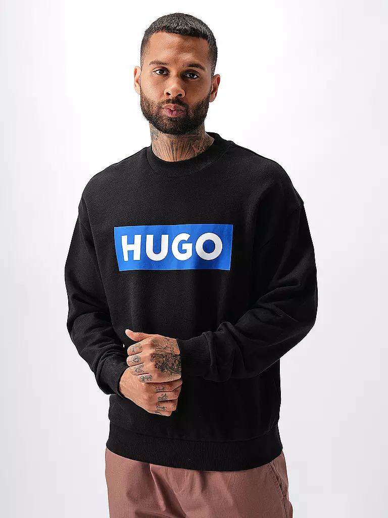 HUGO | Sweater NIERO | schwarz