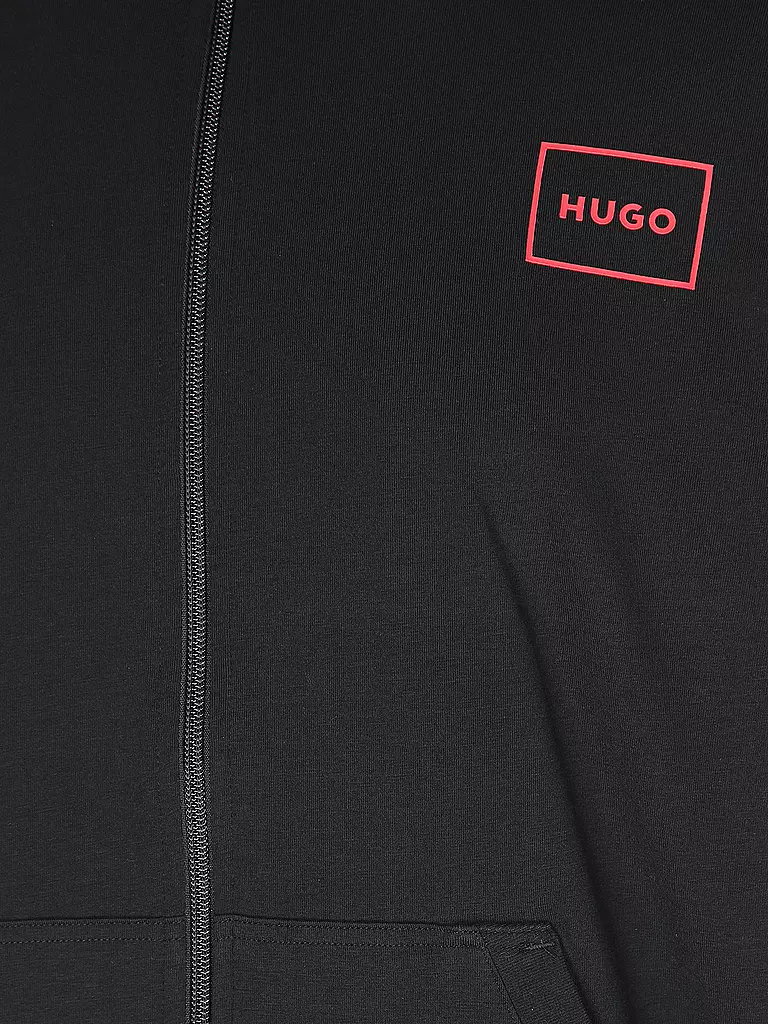 HUGO | Sweatjacke LAZE | schwarz