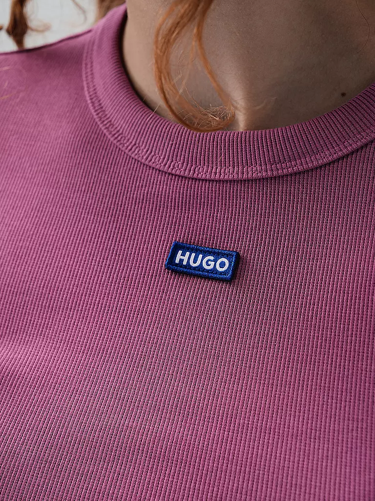 HUGO | T-Shirt Cropped Fit | rosa