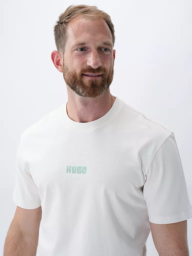 HUGO | T-Shirt DIQITEE | creme