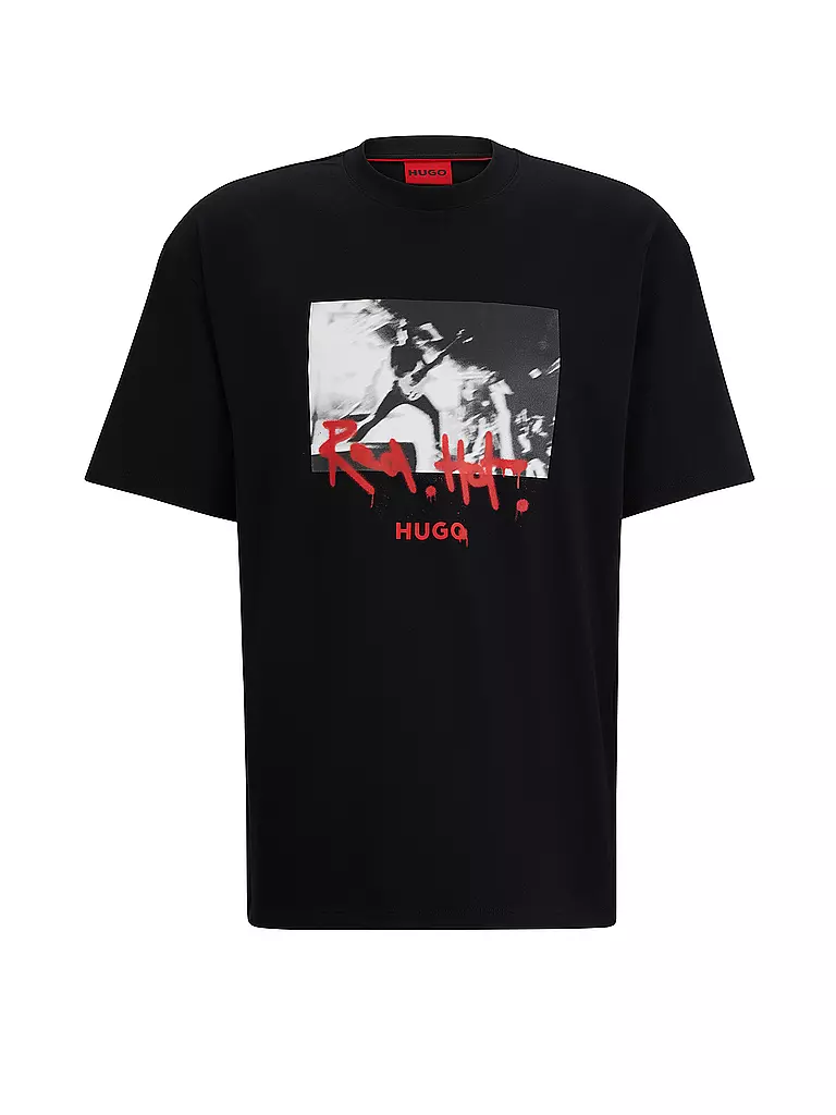 HUGO | T-Shirt DOMENADE  | schwarz