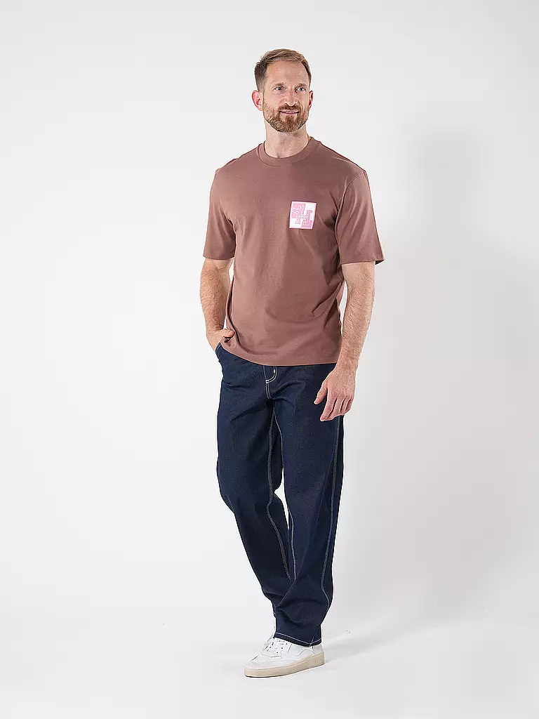 HUGO | T-Shirt NABRIC | braun