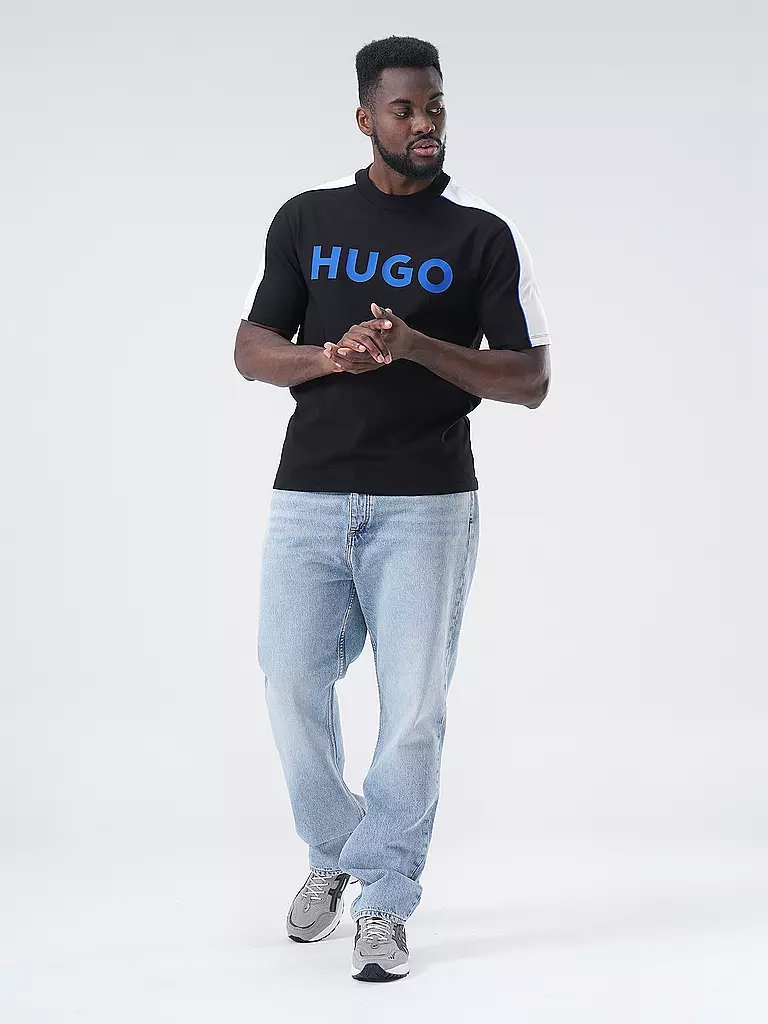 HUGO | T-Shirt NEUSEBIO | schwarz