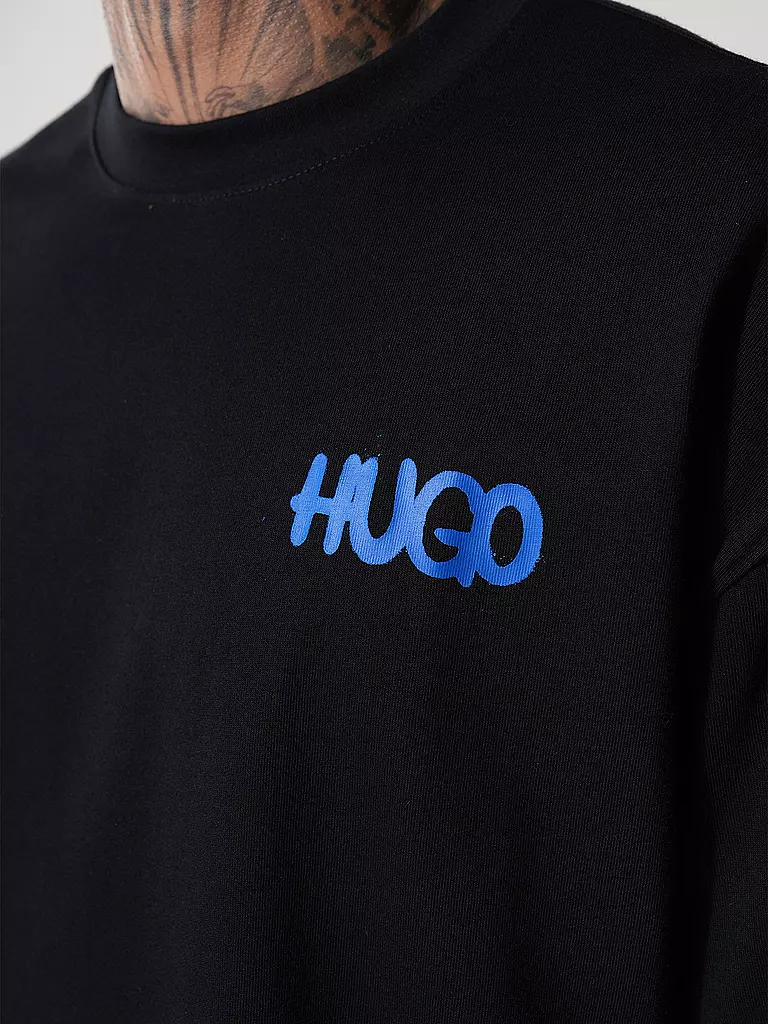 HUGO | T-Shirt NIMAYLITI | schwarz