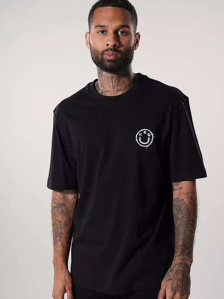 HUGO | T-Shirt NUGOYORK | schwarz