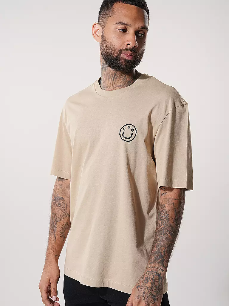 HUGO | T-Shirt NUGOYORK | beige