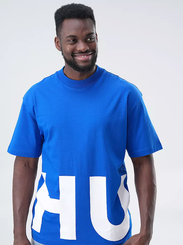 HUGO | T-Shirt Oversized Fit NANNAVARO | blau